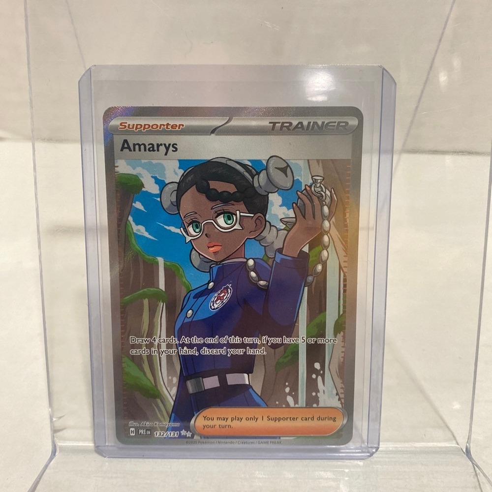 Pokemon Trading Card Amarys Full Art 132/131 Ultra Rare Trainer Indigo Disk